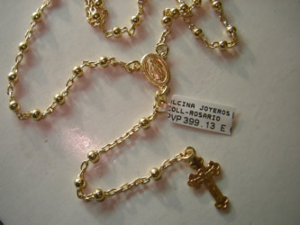 rosario oro plata