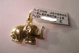 colgante elefante