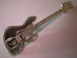 guitarra oro plata